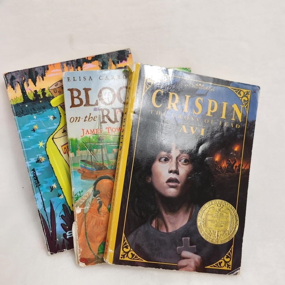 Bundle Of 3Books:Crispin The Cross Of Lead Blood On The River Three Times Lucky